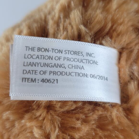 Bon Ton Teddy Bear Plush Stuffed Animal 12" Brown Scarf 2014 Plushie Stuffie - Picture 6 of 12